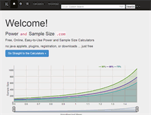 Tablet Screenshot of powerandsamplesize.com